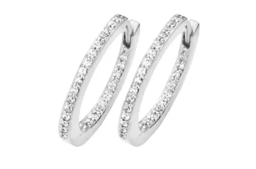 Passion Ohrringe small - Sterling Silber - Zirkonia